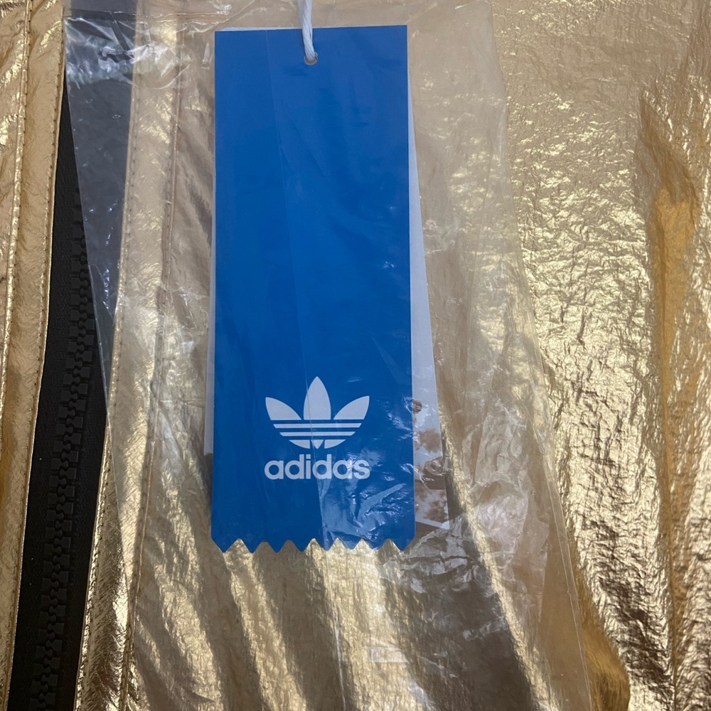 Adidas Gold Windbreaker NWT - Picture 2 of 7